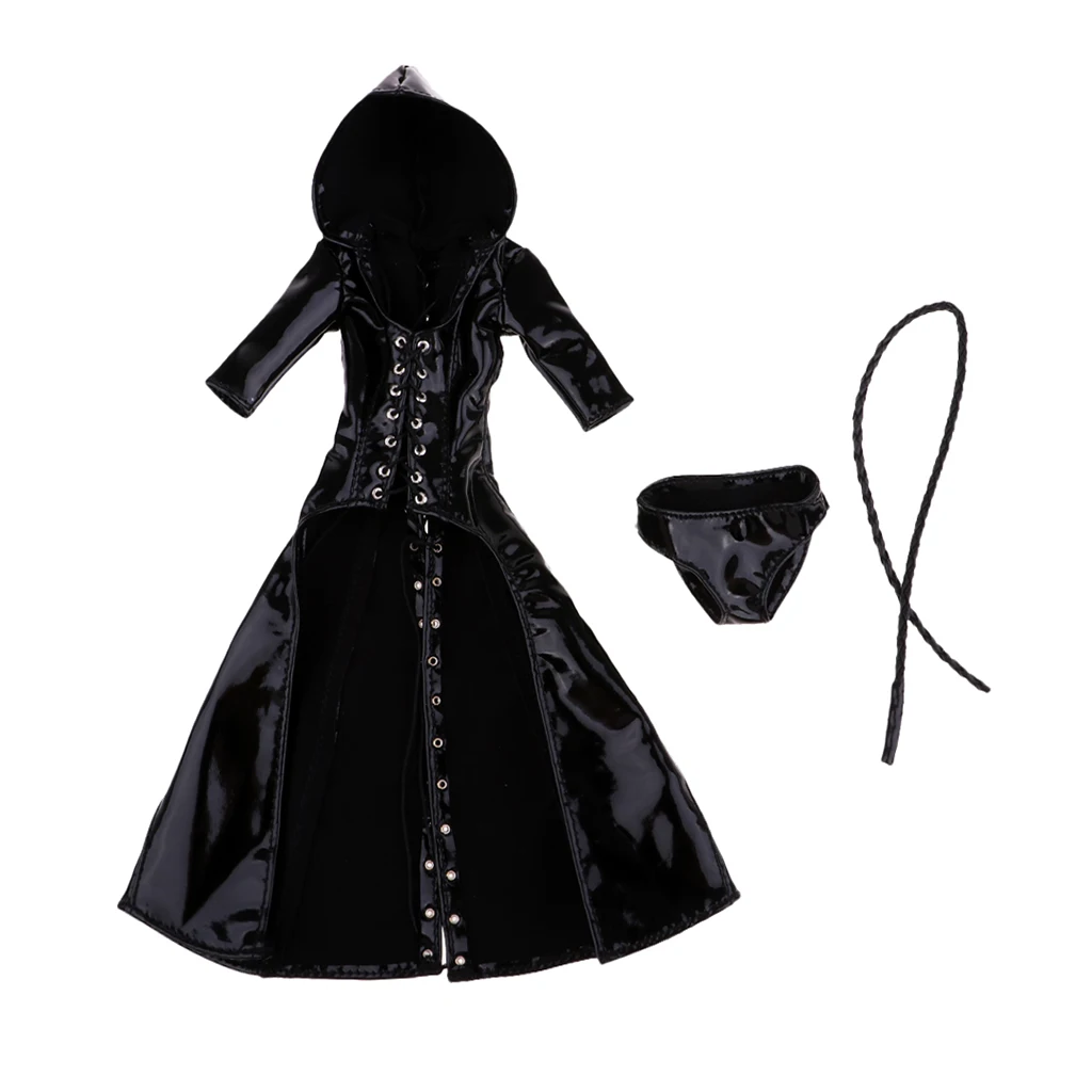 Комплект из плаща и трусов с капюшоном ПУ кожи 12 дюймов|Наборы для сборки моделей|
