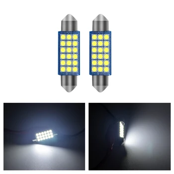 

4PCS Festoon LED 36/41MM 9/15/18SMD 3030 Dome festoon make up lamp License Plate light Festoon Dome Canbus bulbs