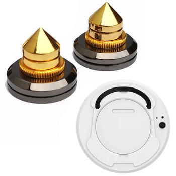 

2 Set Shockproof Speaker Spikes Floor Protectors & 1pcs Automatic Charging ligent ing Robot Vacuum Cleaner