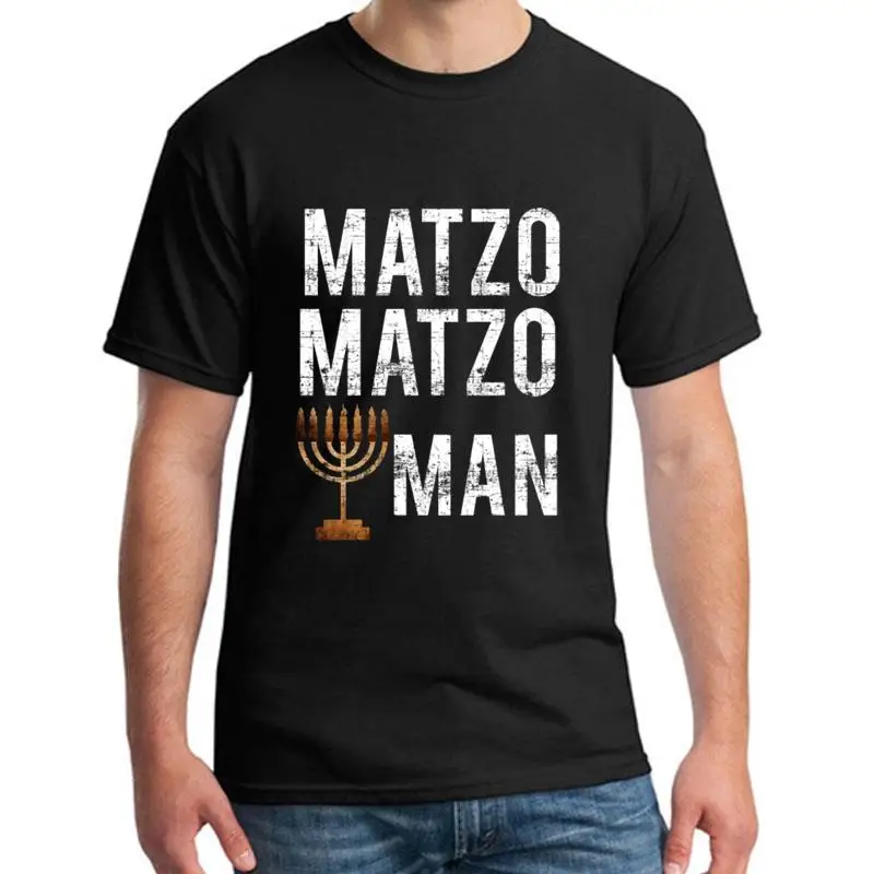 

Vintage Matzo Matzo Menorah Hanukkah t-shirt for men and women Famous Humor Harajuku mens tshirts black HipHop Top