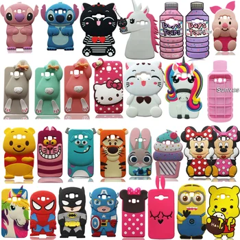 

For Samsung Galaxy J1 J5 J7 A5 A7(2015) 3D Cartoon Soft Silicone Case Cute Unicorn Back Cover Shell Phone Case Skin Fundas Coque