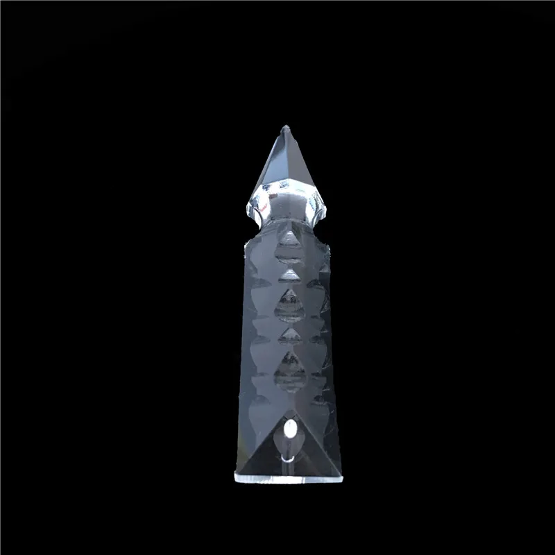 63mm/76mm/100mm Clear Rocket Head Crystal Glass Prism Pendants Lamp Decoration | Лампы и освещение