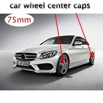 

60PCS 75MM black silver Car Wheel Center caps Rim Hub covers for Mercedes Benz AMG Car Styling A1714000025 car Accessories