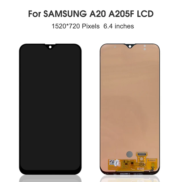 Tested A20 Screen for Samsung Galaxy A20 LCD Display Touch Screen Digitizer With Frame Assembly for Samsung A20 SM-A205F A205FN 3