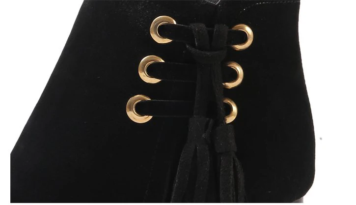 Сапоги Aleafalling женские теплые уличные высокие ботинки на молнии с перекрестной