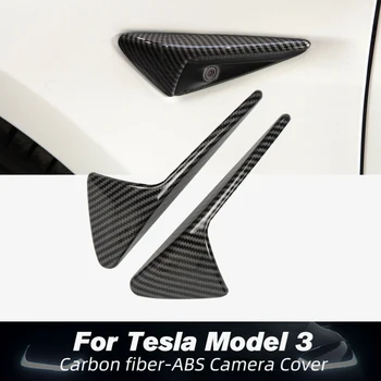 

2Pc ABS Protective Case For Tesla Model3 X S Side Standard Leaf Side Camera Protective Shell Cover Fender Sticker Modified Cover