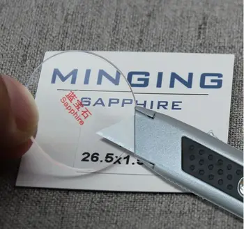 

Round Flat Sapphire Watch Crystal 1.5mm Thick 20~41.5mm Size