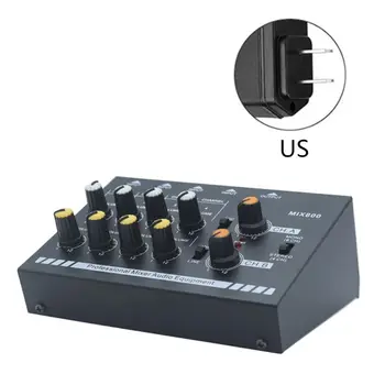 

EU/UK/US Plug MIX800 8-Channels Mini Low Noise Sound Mixer with Power Adapter R2JB