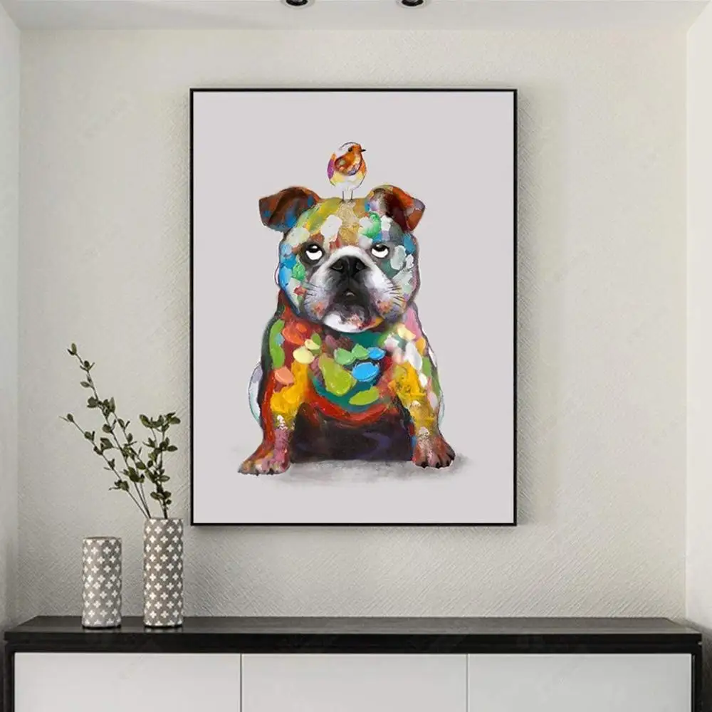 

Diamond Painting Colorful Dog 5D Crystal Embroidery House Decoration Wall Artwork Home Living Room DIY Hand Painted 002