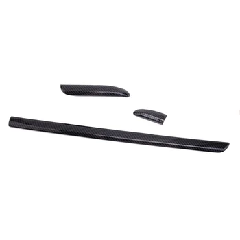 

1Set Center Console Dashboard Panel Strip Trim Plastic Carbon Fiber Style Black Fit for Audi A3 8V S3 2013 2014 2015 2016 2017
