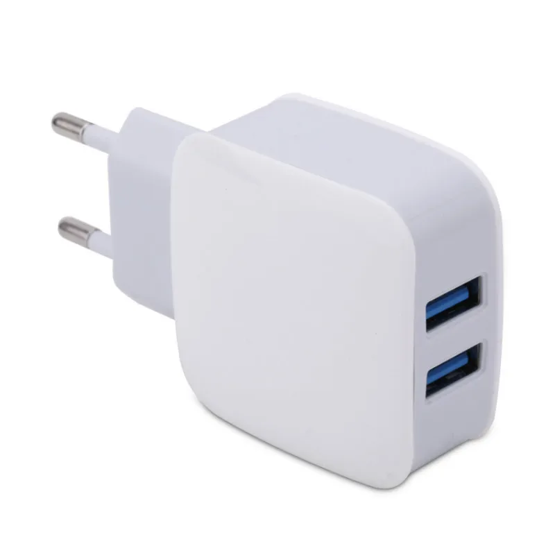 

Double U Universal USB charge 2.1A for Iphone 7 8 X XR EU Plug Mobile Phone Fast charger charging for Samsug s8 Huawei xiaomi
