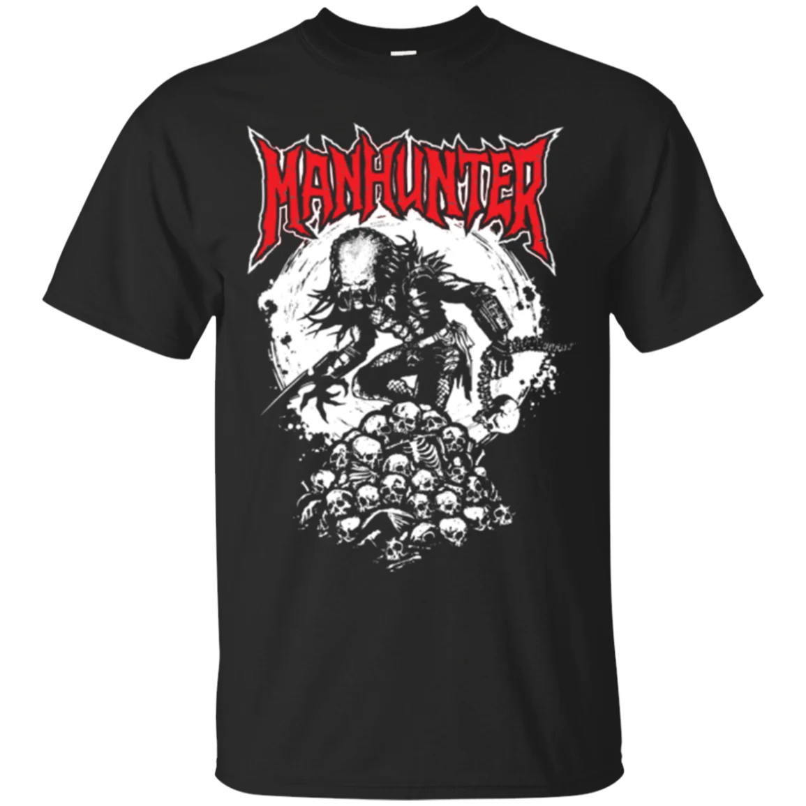 Мужская футболка с принтом хлопковая Футболка Manhunter женская круглым вырезом и