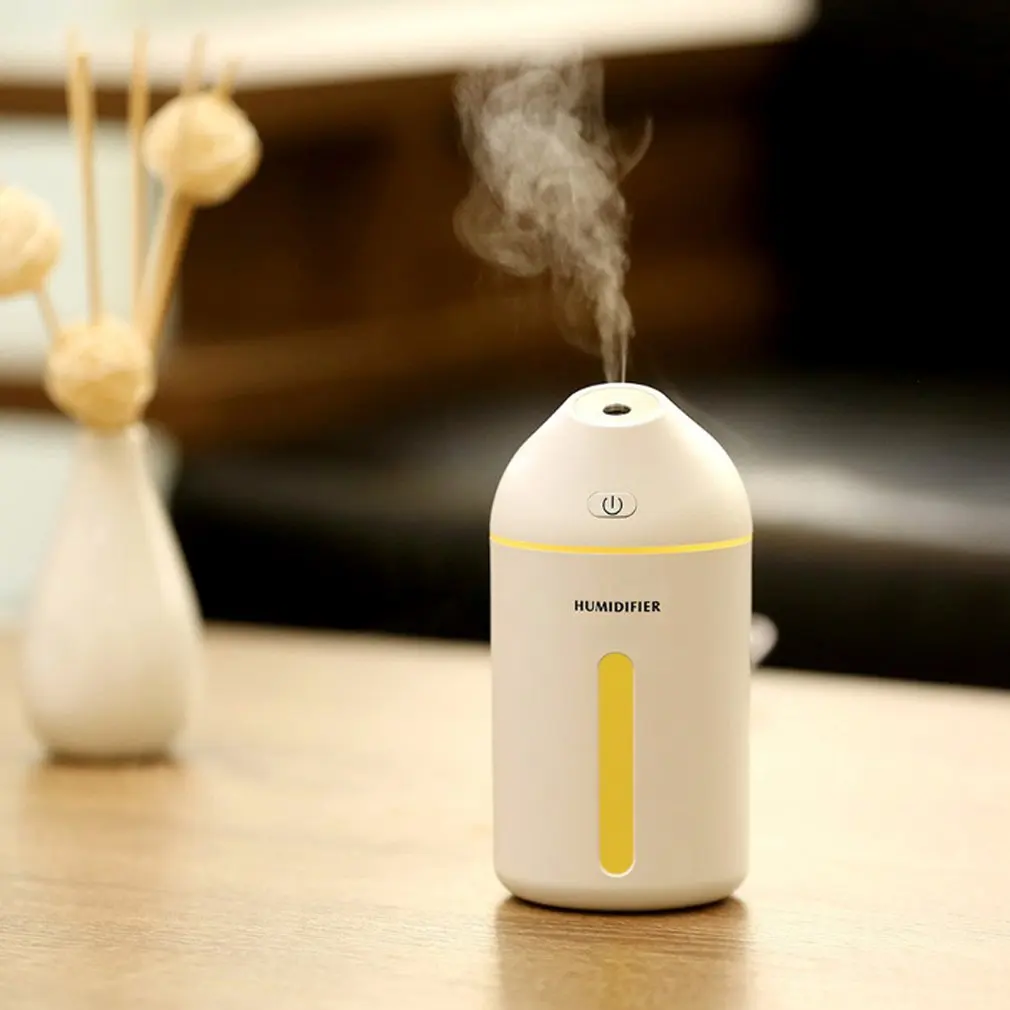 

320ml Ultrasonic Air Humidifier Car Humidifier Small USB Diffuser Auto Shut-Off Cool Mist Vaporizer for Home Office