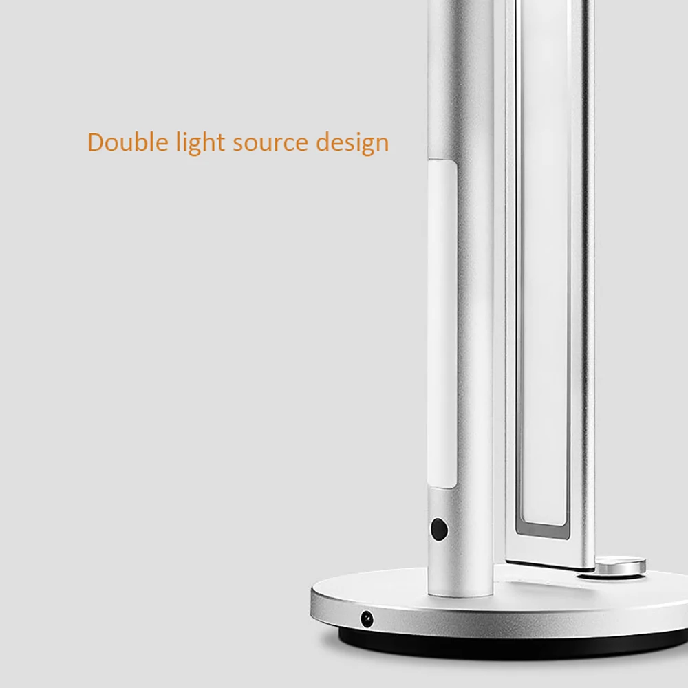 Светодиодный настольный светильник двойной источник света ручка затемнения 3 режима сцены дизайн вала для учебы чтения портативный раскладной столик