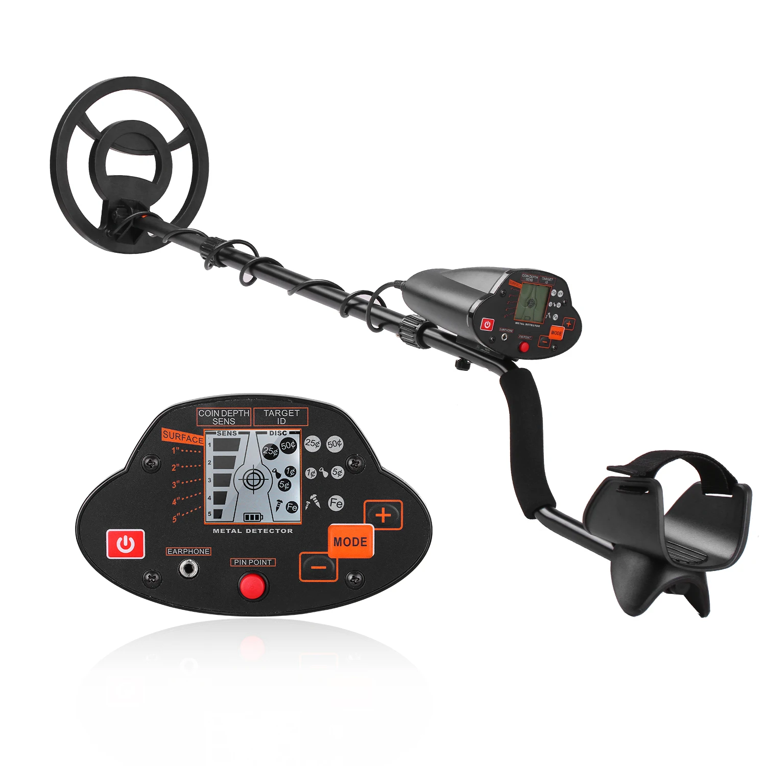 

Professional Metal Detector Underground Metal Finder Gold Detector Treasure Hunter Gold Seeker with LCD Display MD-5030