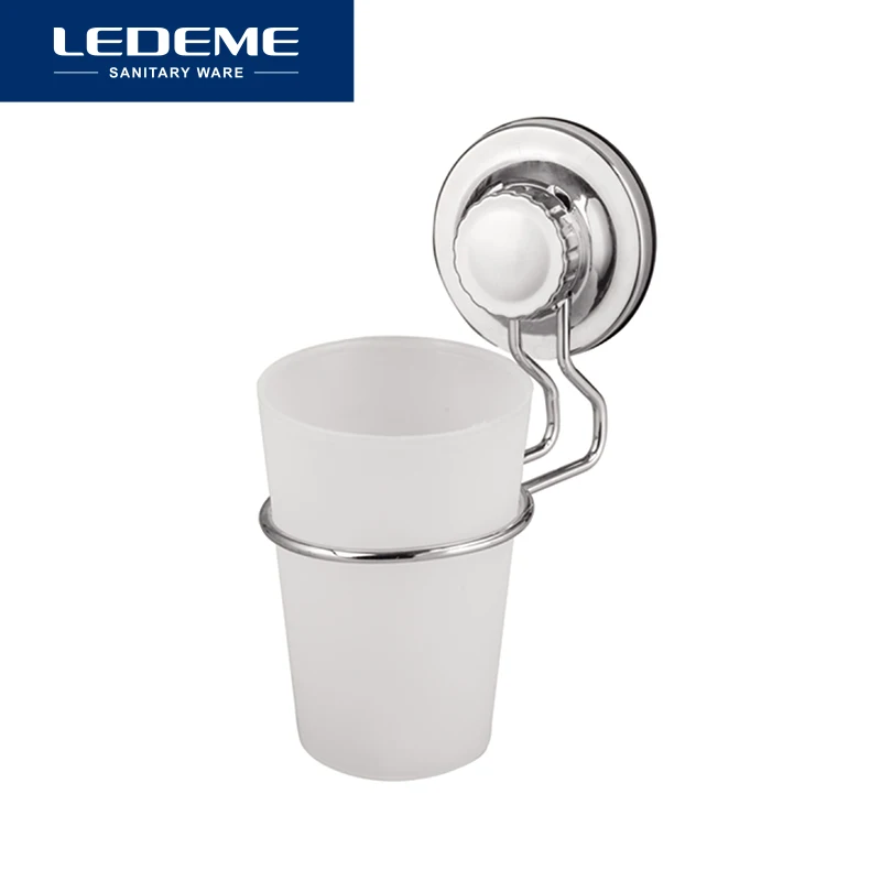 LEDEME Single Cup Holder Wall Mounted Toothbrush Tumbler Holder Cup Stand Bathroom Accessory L3706