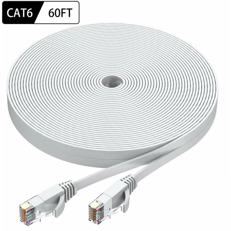 Сверхтонкий Ethernet-кабель CAT6 3 м Интернет-плоский сетевой кабель соединительный