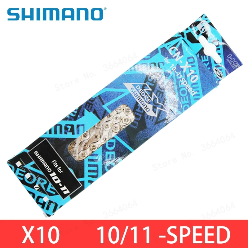 

SHIMANO DEORE X10 10 Speed 11 Speed Chain 116L Quick Release Links 10/11 Speed Freewheel Chain MTB Mountain Road Bicycle Chain