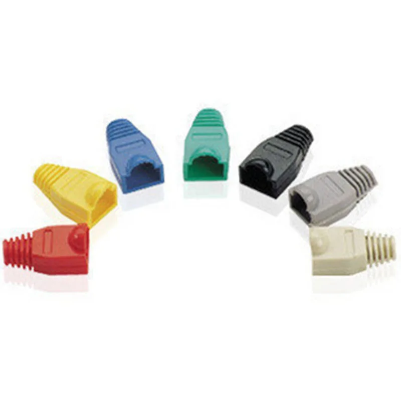 

High quality environmentally friendly cable RJ45 sheath modular plug protective case 1000 per pack