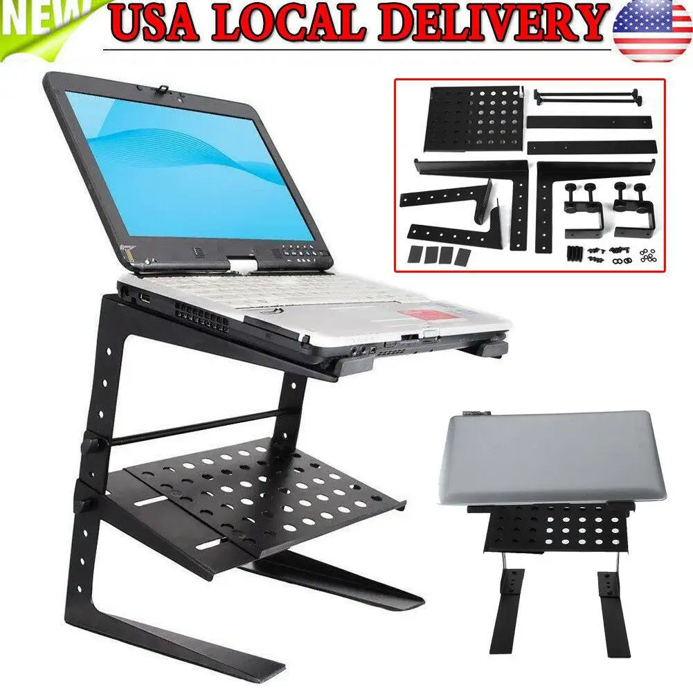 

Yiwa Adjustable Portable Floding DJ Player Laptop or Computer Stand with Tray
