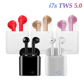 

i7s Tws Wireless Headphones 5.0 Bluetooth Earphones Earbuds Handsfree in ear Sports Headset With Charging Box For all smartphone