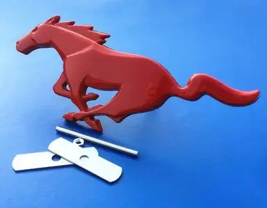 3D Металл Mustang Лошадь передний капот решетка тела эмблема наклейка Mustang Лошадь логотип спереди для Ford Mustang - Название цвета: grill