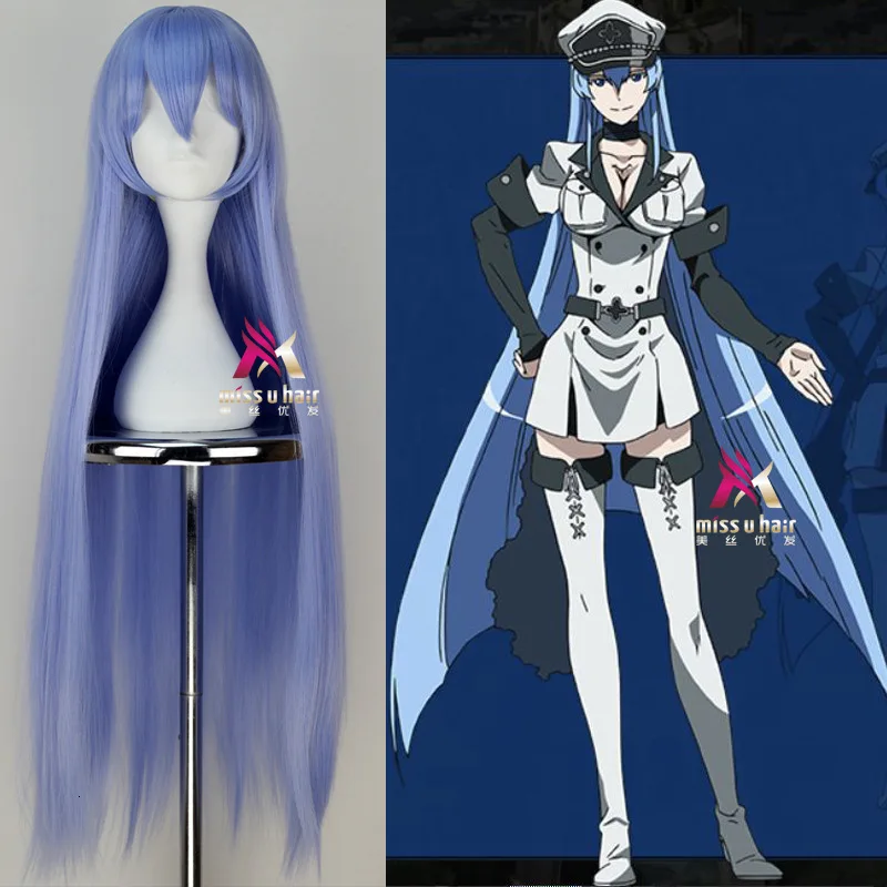 Akame ga kill! Этот длинный прямой косплей парик высокого качества устойчив к