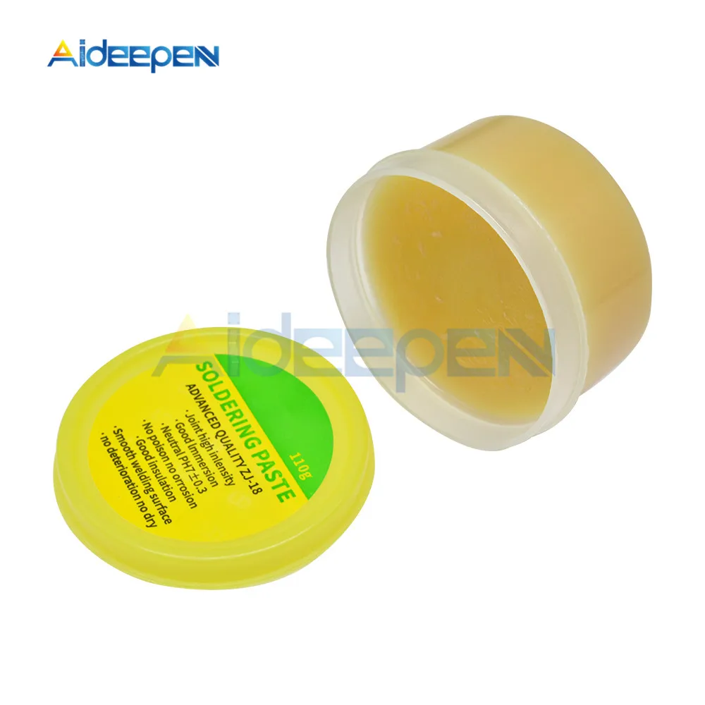 ZJ-18 110g Solder Paste Flux Yellow Paste Solder Flux Soldering Paste ZJ-18 BGA SMD SMT IC PCB Repair