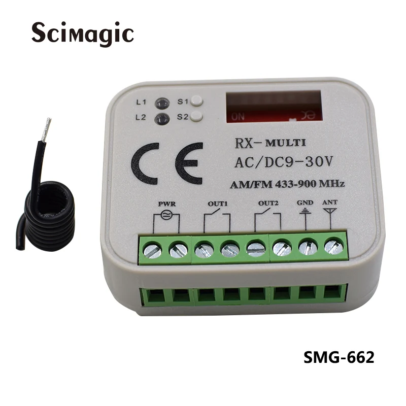 10pcs Garage receiver Multi Frequency 300-868MHZ