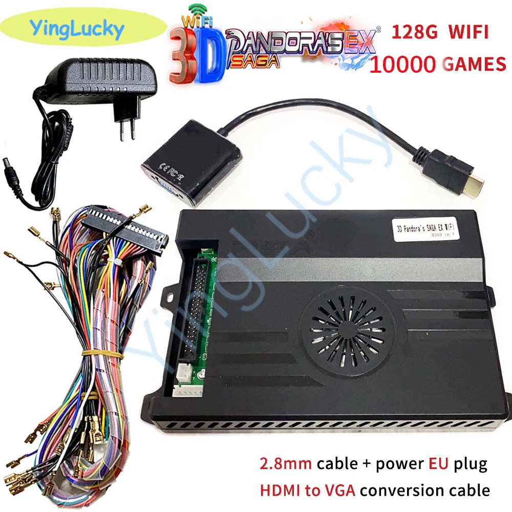 Pandora Box 3d Сага EX 10000 в 1 игровая Встроенная 128g wifi функция сохранения