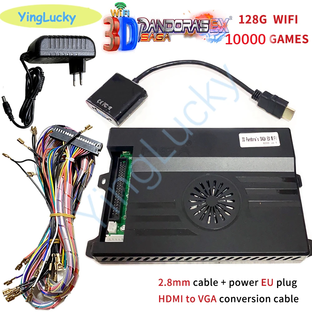 Pandora Box 3d Saga Ex 10000 In 1 Game Built-in 128g Wifi Save Function  Multiplayer Joysticks Arcade Game Console Pcb Video - Coin Operated Games -  AliExpress