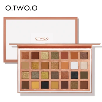 

O.TWO.O 28 Colors Eyeshadow Palette Shiny Matte Glitter Smoky Eyes Waterproof Eye Shadow Pallete High Pigment Metallic Makeup