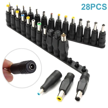 

28pcs DC Power Jack 5.5x2.1mm to 28 Plug Power Adapter Universal For Laptop Notebook LHB99