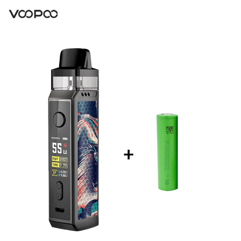 70 Вт VOOPOO VINCI X Pod Комплект питание от одной 18650 батареи двойной катушки системы с 5,5 мл картридж VS Vinci комплект/Drag 2 - Цвет: With battery Blue