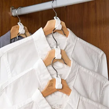 

6Pcs Space-saving Antislip Coat Baby Hanger Easy Hook Closet Organizer Storage Rack Holder Hook Home Living Storage