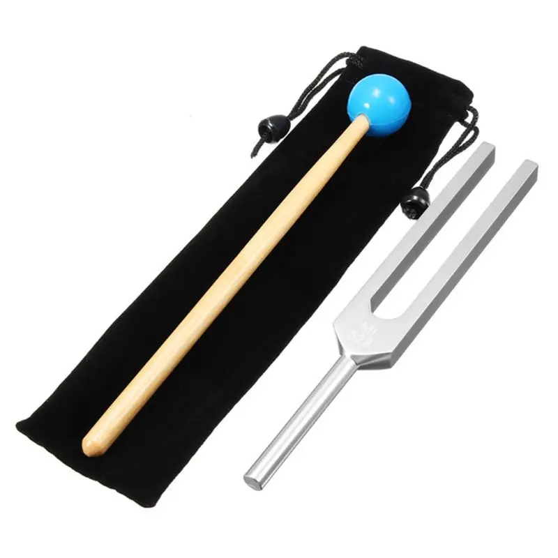 

2020 528HZ Aluminum Medical Tuning Fork Chakra Hammer Ball Diagnostic + Mallet Set