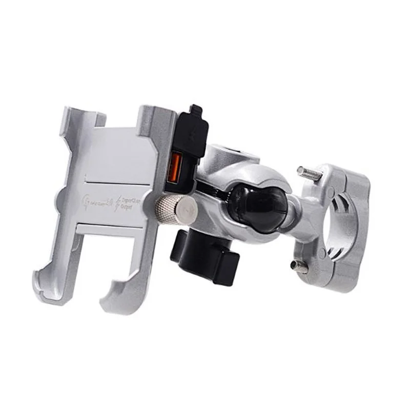 

Motorcycle Bike Mobile Phone Cellphone Navigation GPS Holder Mount with QC 3.0 USB Fast Charging Charger Motorcycle phone Holder