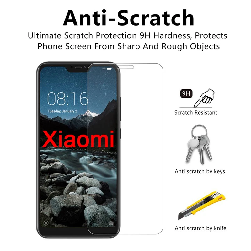 2 шт.! Защита экрана для Xiaomi mi A2 Lite A1 9H HD закаленное стекло для mi 5 4S 4C 4i 3 2 Защитное стекло для mi Pocophone F1