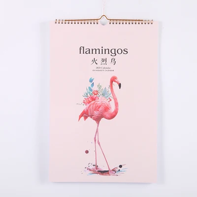 Креативный большой настенный календарь, мультяшный фламинго, мышь, календарь, органайзер, ежедневный планировщик, домашний декор - Цвет: 7