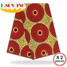 Анкара африканская восковая печатная ткань 12 ярдов Хлопок Воск Гана воск нигерийский стиль для шитья африканские платья одежда 111818