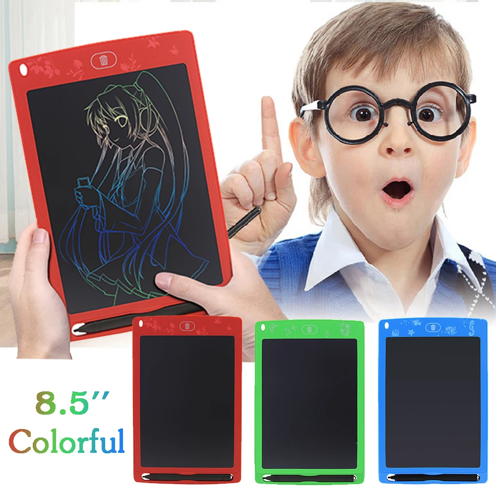 

8.5'' Colorful Kids Drawing Toys LCD Writing Tablet Digital Graphic Board Electronic Handwriting Pad + Pen For Children Gift