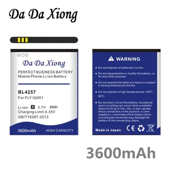

Da Da Xiong 3600mAh BL4257 Li-ion Phone Battery for FLY IQ451 for Explay X-Tremer Battery
