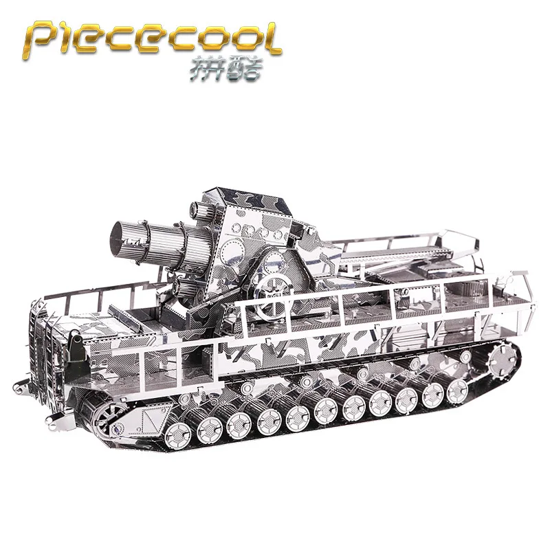Военная серия 3D металлическая головоломка Танк сборная Машина Hummer M2A2 Bradley J20 модель головоломка игрушки подарок для ребенка - Color: Tank1