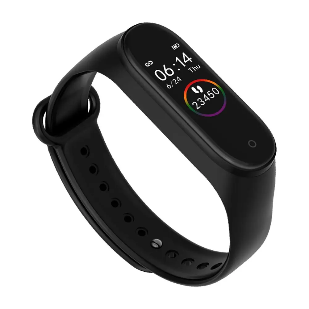 Bluetooth Смарт-часы браслет M4 смарт-Браслет фитнес-трекер Пульс кровяное давление браслет для женщин Подарки