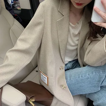 

Small suit jacket female Korean version autumn 2020 new British style design niche suit jacket women