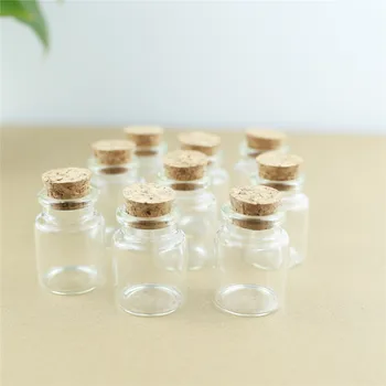 

24pcs/Lot 15ml DIY Mini Wishing Glass Bottles Cork Crafts Jars Cork Stopper 30*40mm Transparent Empty Glass Bottle Gift
