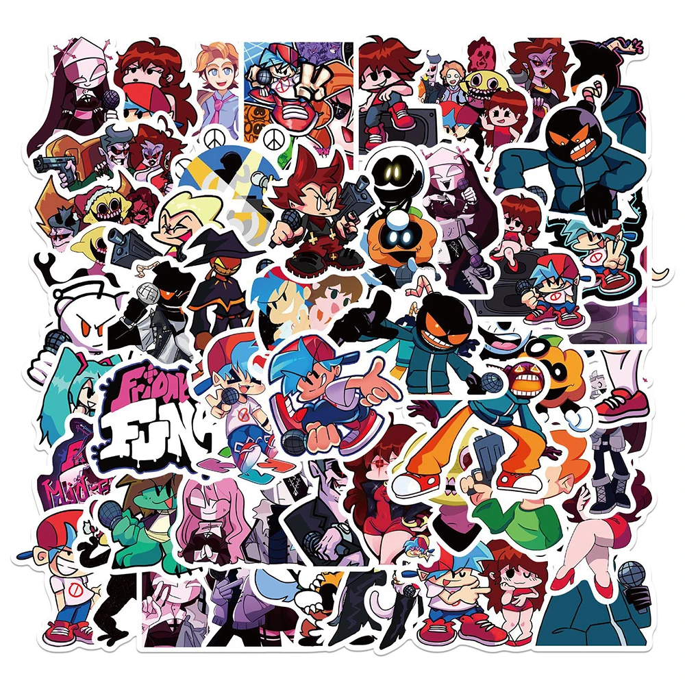 Fnf Characters Friday Night Funkin  Clothing Decration Sticker - Iron  Clothes Diy - Aliexpress