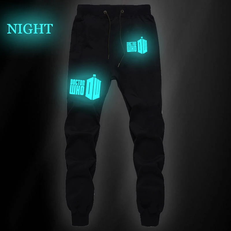 Pants 4 Мужские повседневные уличные длинные брюки, штаны с принтом Доктора Кто, длинные штаны на осень и зиму, свободные спортивные штаны в стиле хип-хоп - Цвет: Pants 4