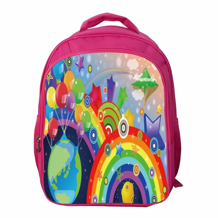 

Xuan meng New Products Printed Rainbow School Bag Young STUDENT'S Backpack Children Burden Relieving Cartoon Backpack College St