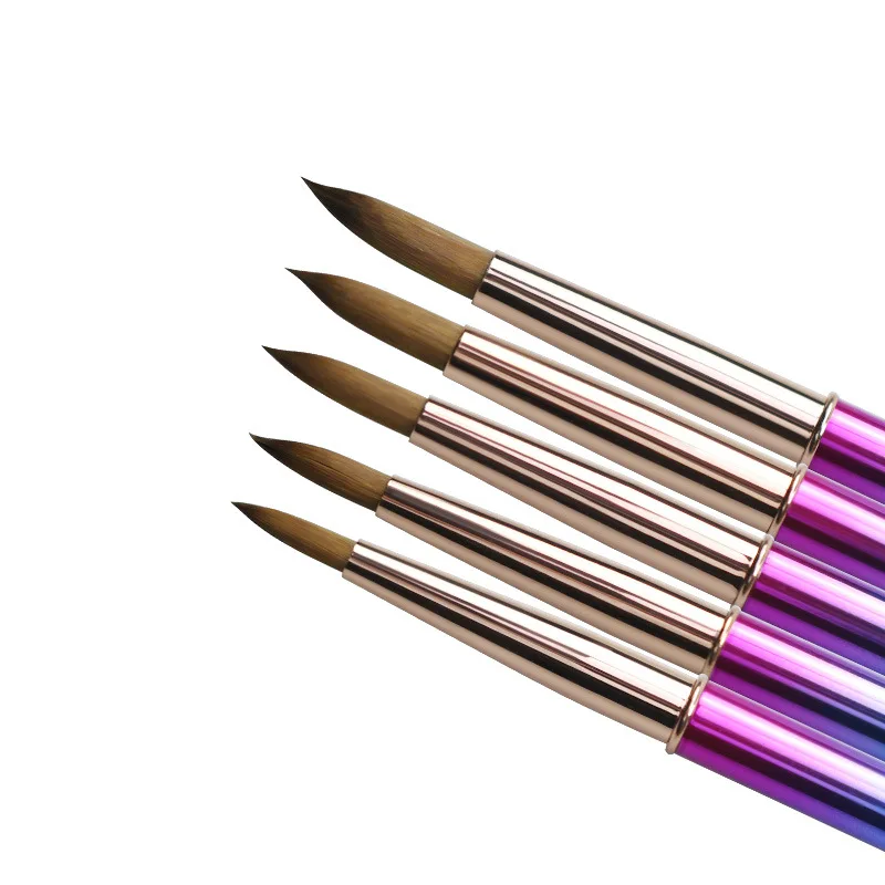 5 Style Nail Art Brush Metal Gradient Liner Painting Flower Lines